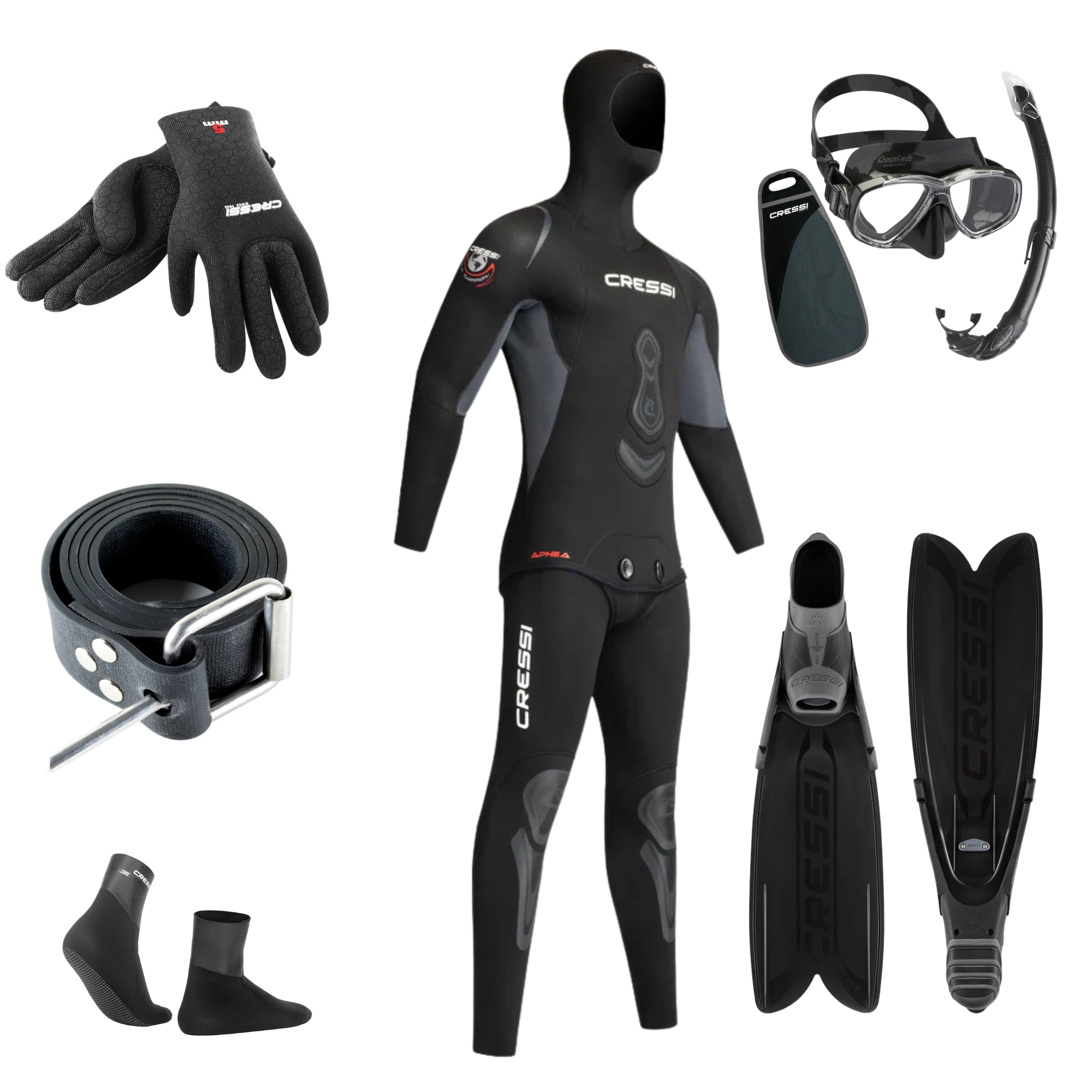 Cressi Apnea 7mm Start Up Freediving Package | Premium Diving Gear