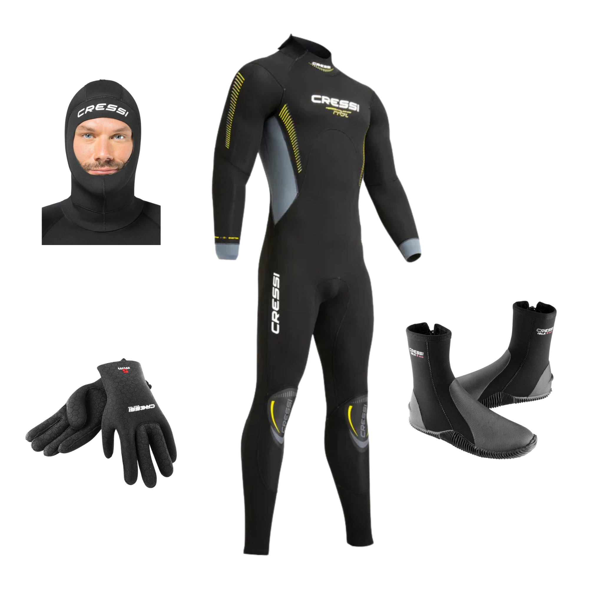Cressi Fast 5mm Scuba Diving Package Men's | Premium Diving Gear