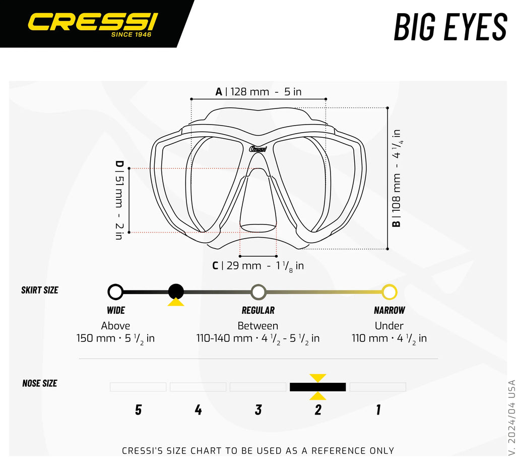 Cressi Big Eyes Dive Mask | Cressi Diving Gear Canada.
