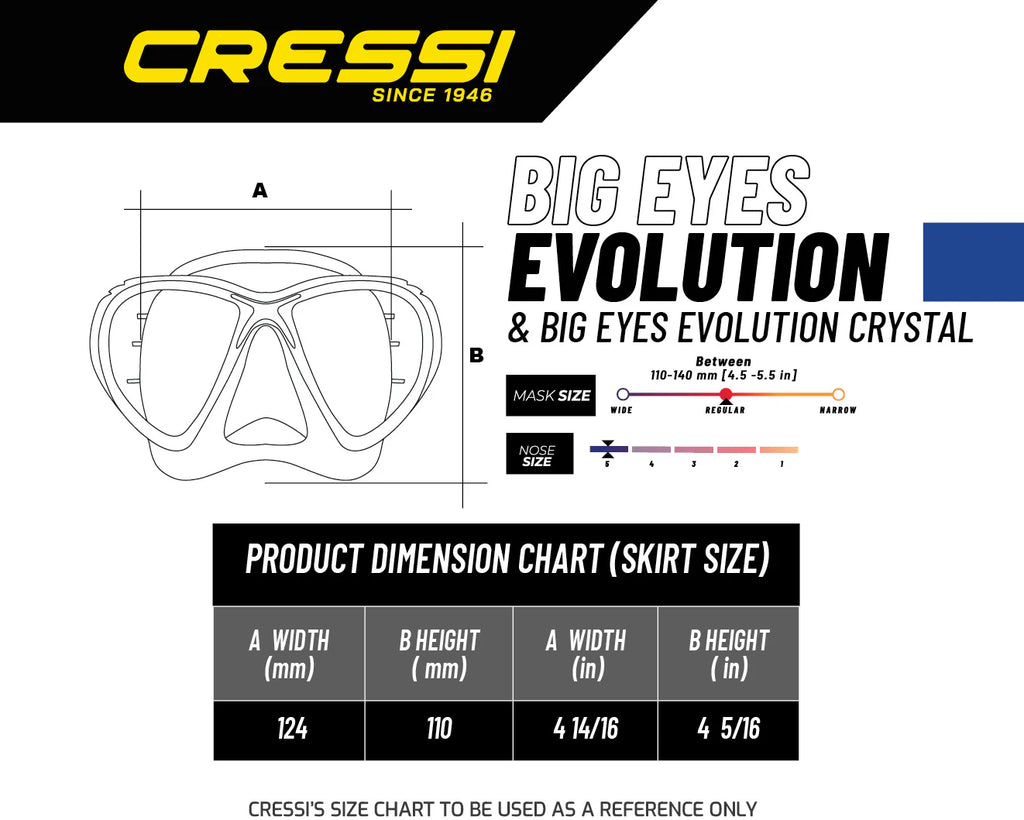 Cressi Big Eyes Evolution Dive Mask | Cressi Diving Gear Canada.