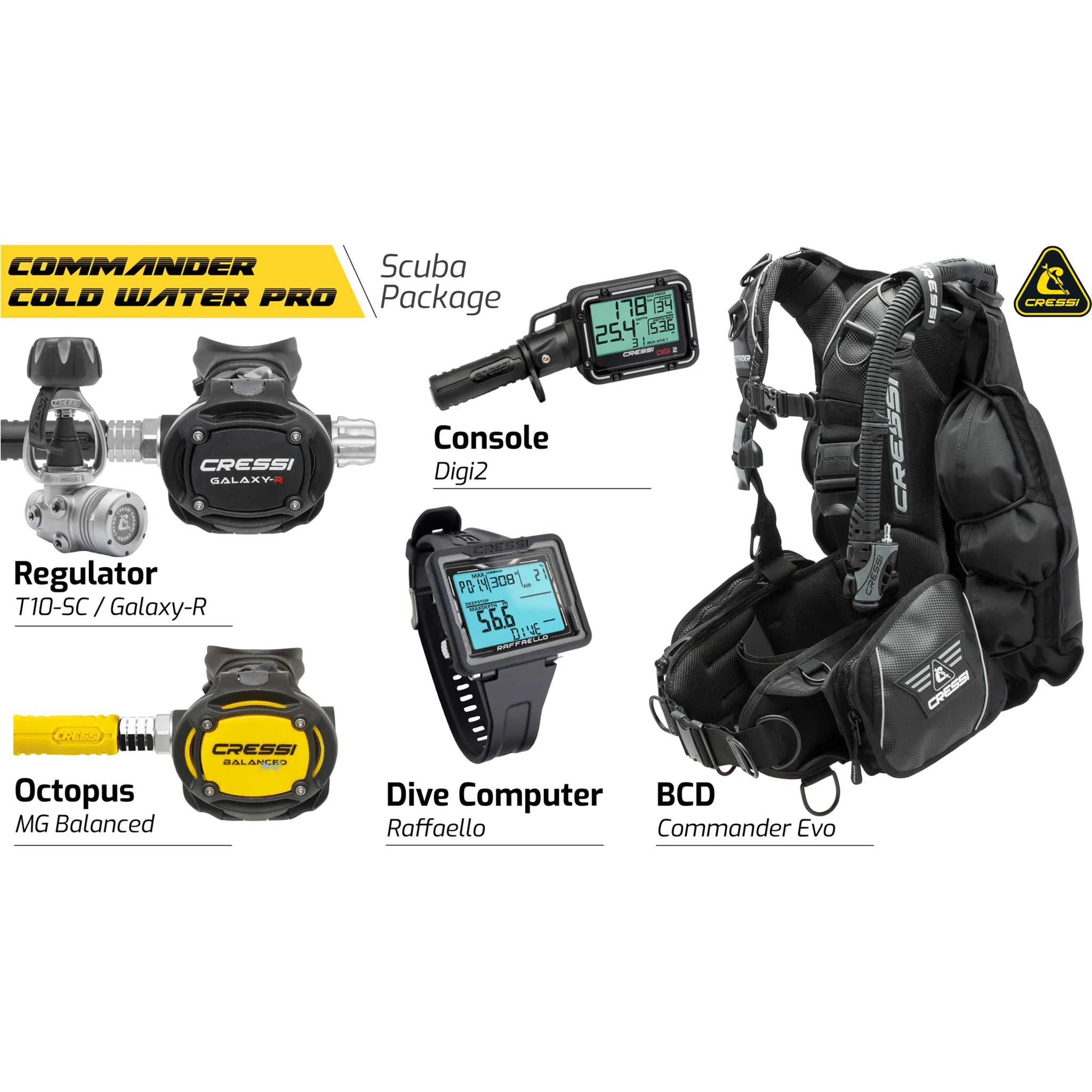 Cressi Commander Cold Water Pro Scuba Package Main image