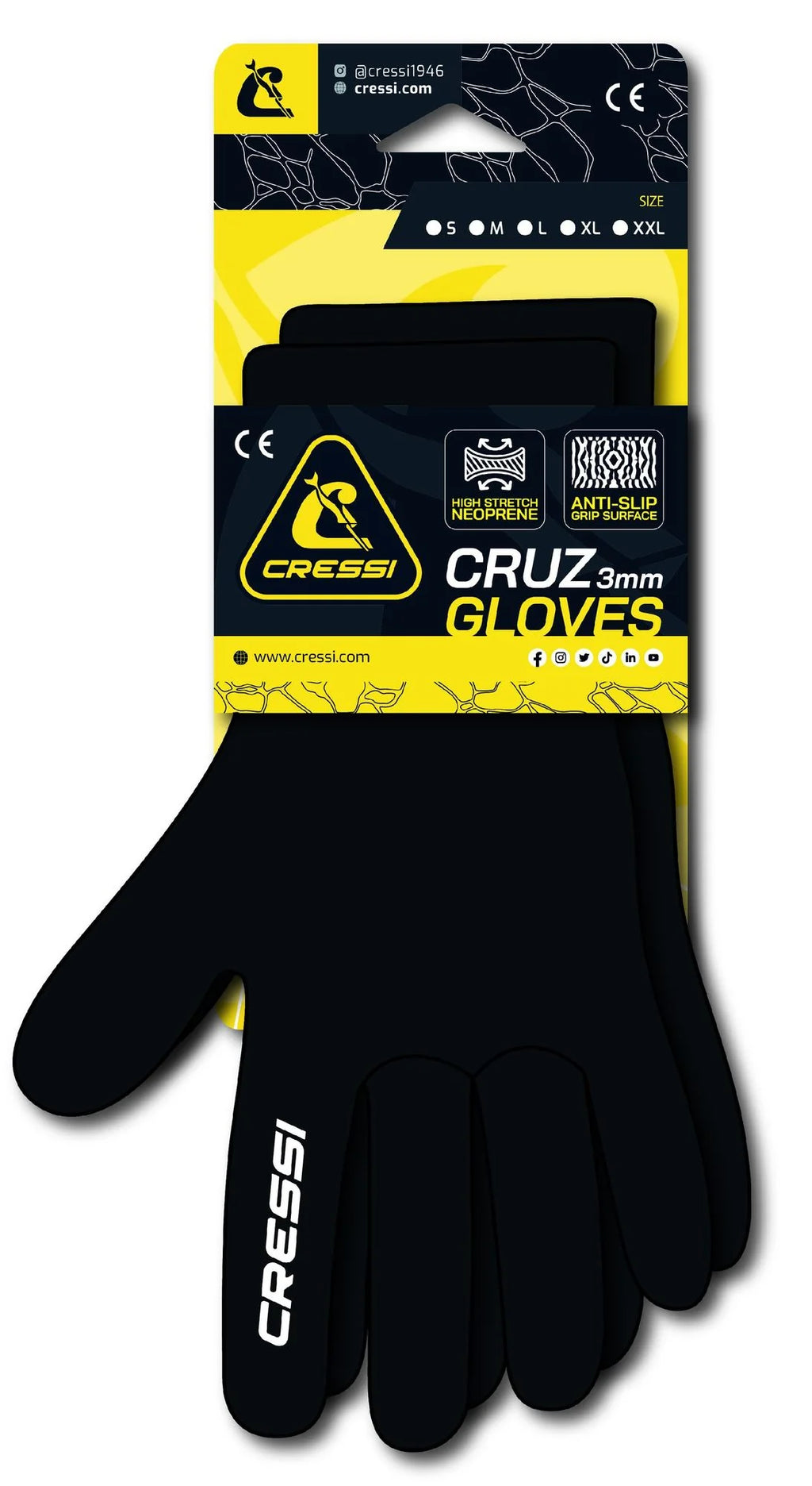 Cressi 3mm Cruz Gloves | Cressi Diving Gear Canada.
