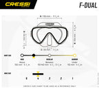 Cressi F-Dual Dive Mask | Cressi Diving Gear Canada.