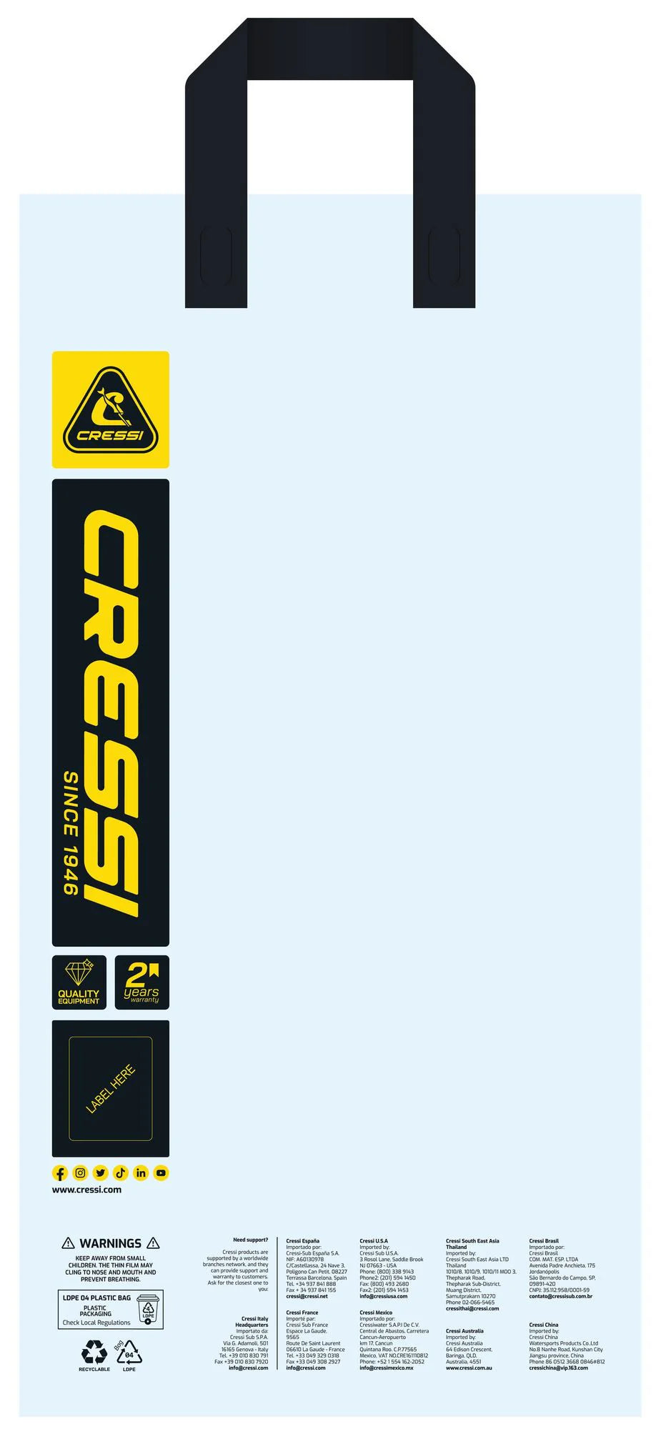 Cressi Gara Modular Boost Freediving Fins | Cressi Diving Gear Canada.