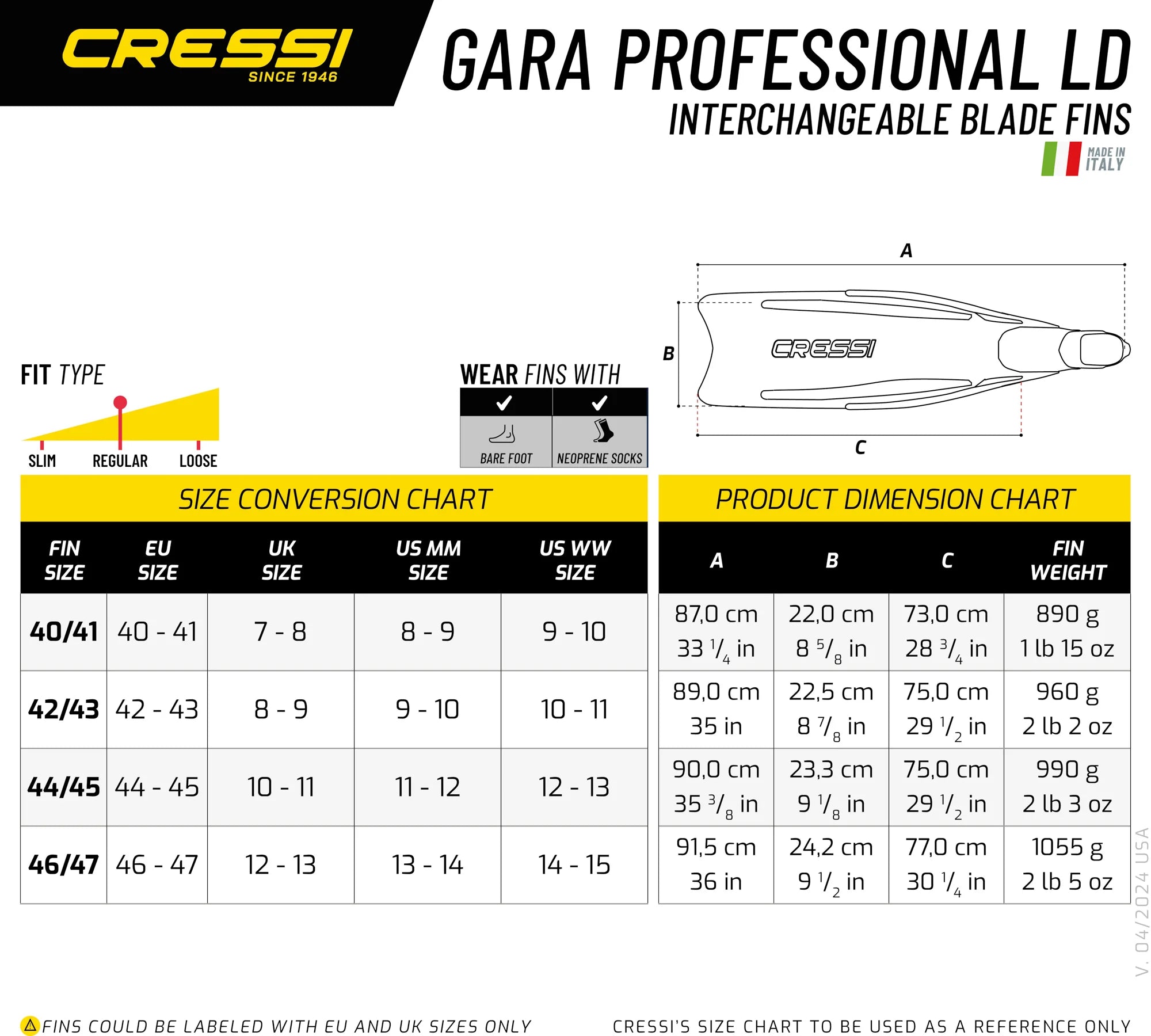 Cressi Gara Professional Set 3.0 | Cressi Diving Gear Canada.