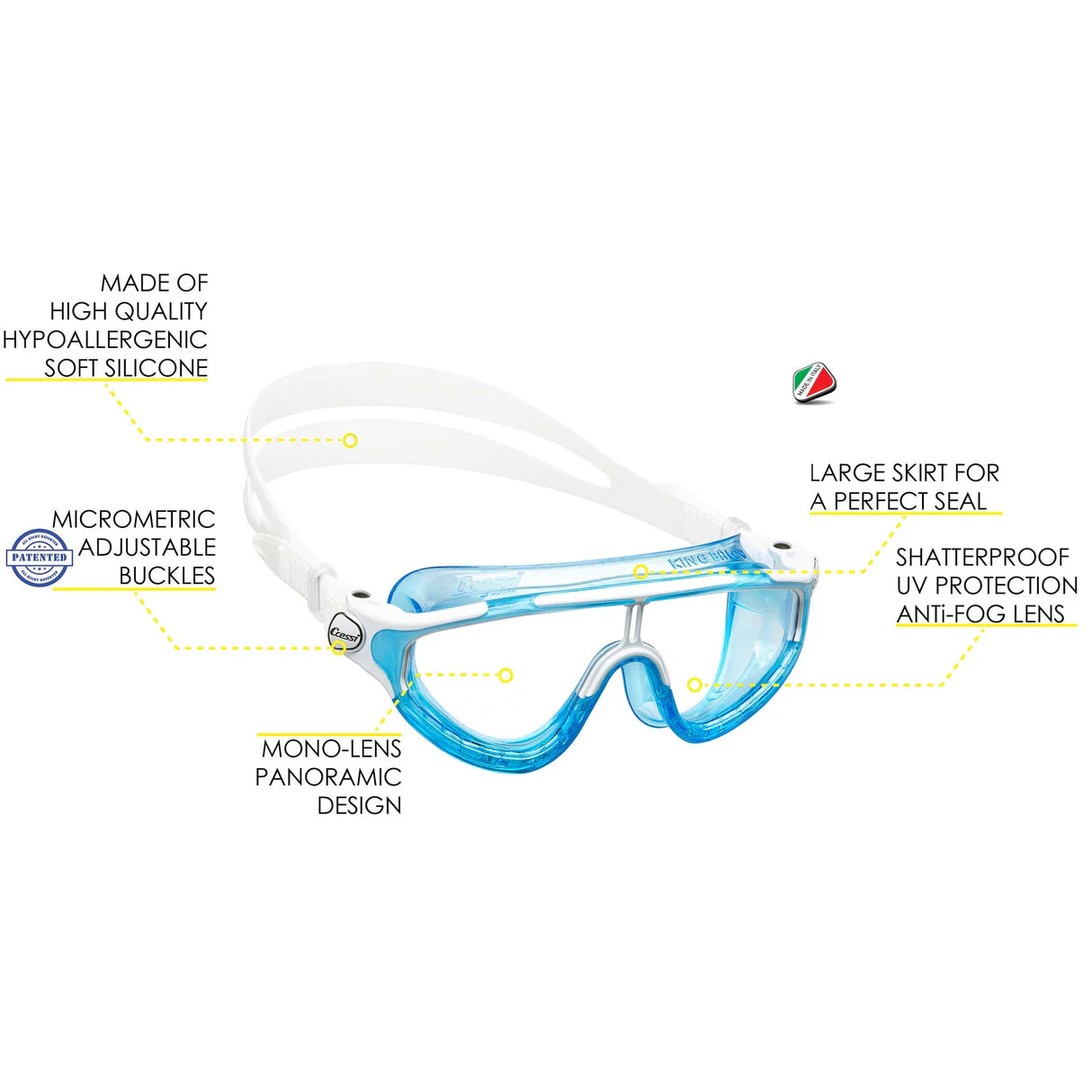 Cressi King Baloo Kid's Goggles | Cressi Diving Gear Canada.