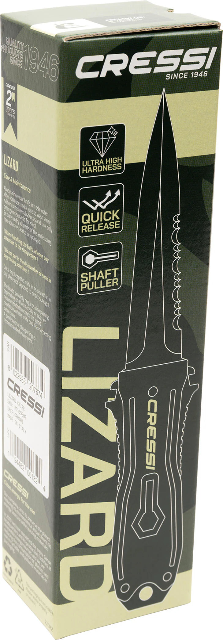 Cressi Lizard Knife | Cressi Diving Gear Canada.