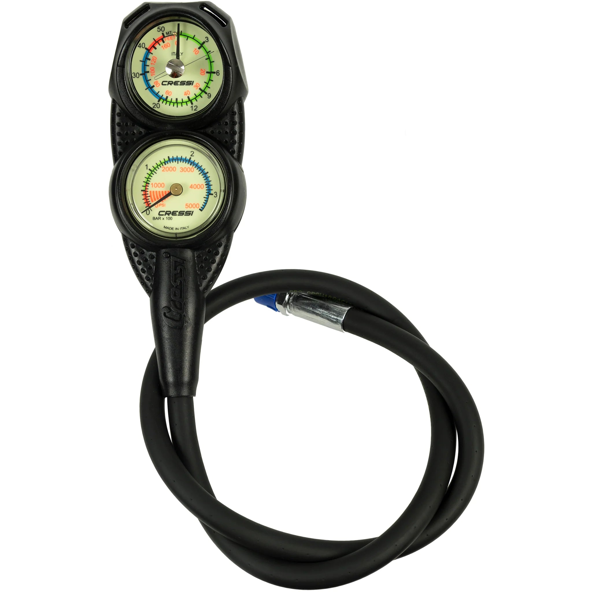 Cressi MiniConsole 2 Gauge Global Fluo Imperial | Cressi Diving Gear Canada.