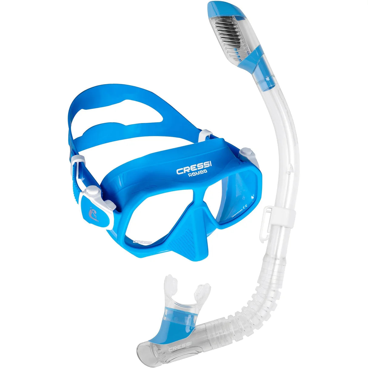 Cressi Rombo Mask & Mini Dry Snorkel Kid's Package | Cressi Diving Gear Canada.