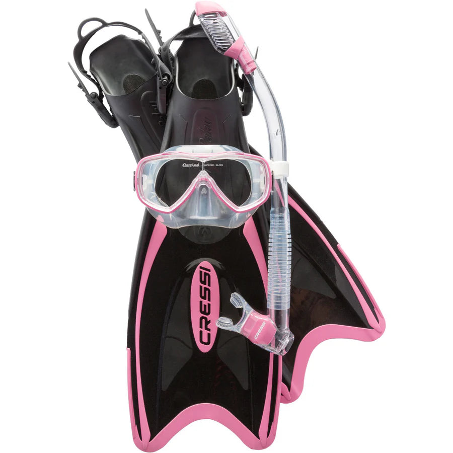 Cressi Palau Long Adjustable Fin (LAF) Package | Cressi Diving Gear Canada.