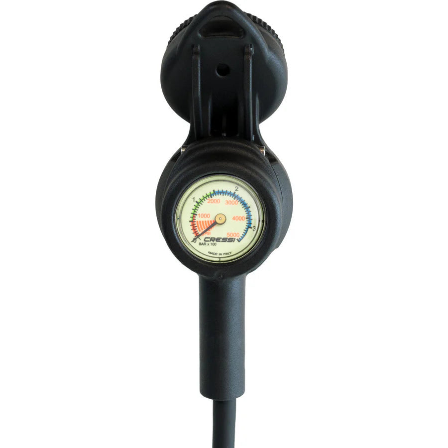 Cressi Console CPD3 Depth & Pressure Gauge & Compass Global Fluo Imperial | Cressi Diving Gear Canada.