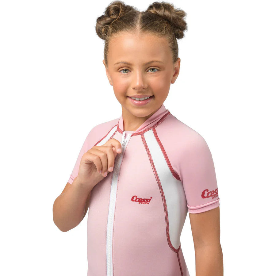Cressi Kids Swimsuit Short Sleeve Girl | Cressi Diving Gear Canada.