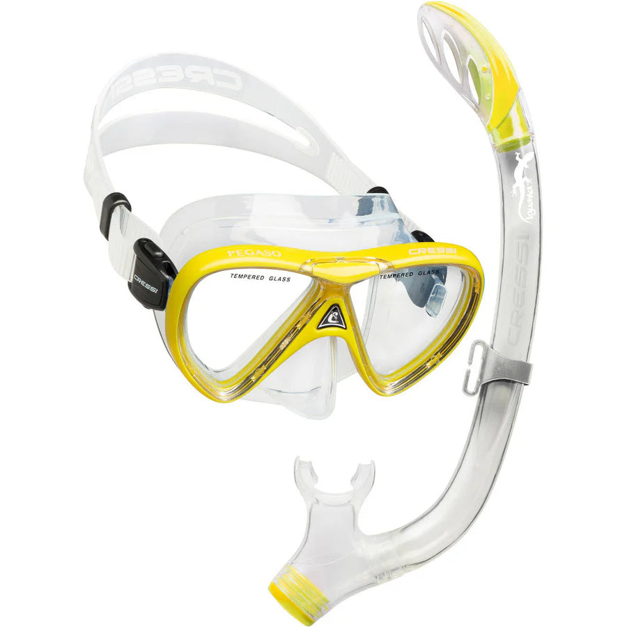Cressi Pegaso & Iguana Kid's Snorkelling Combo | Cressi Diving Gear Canada.