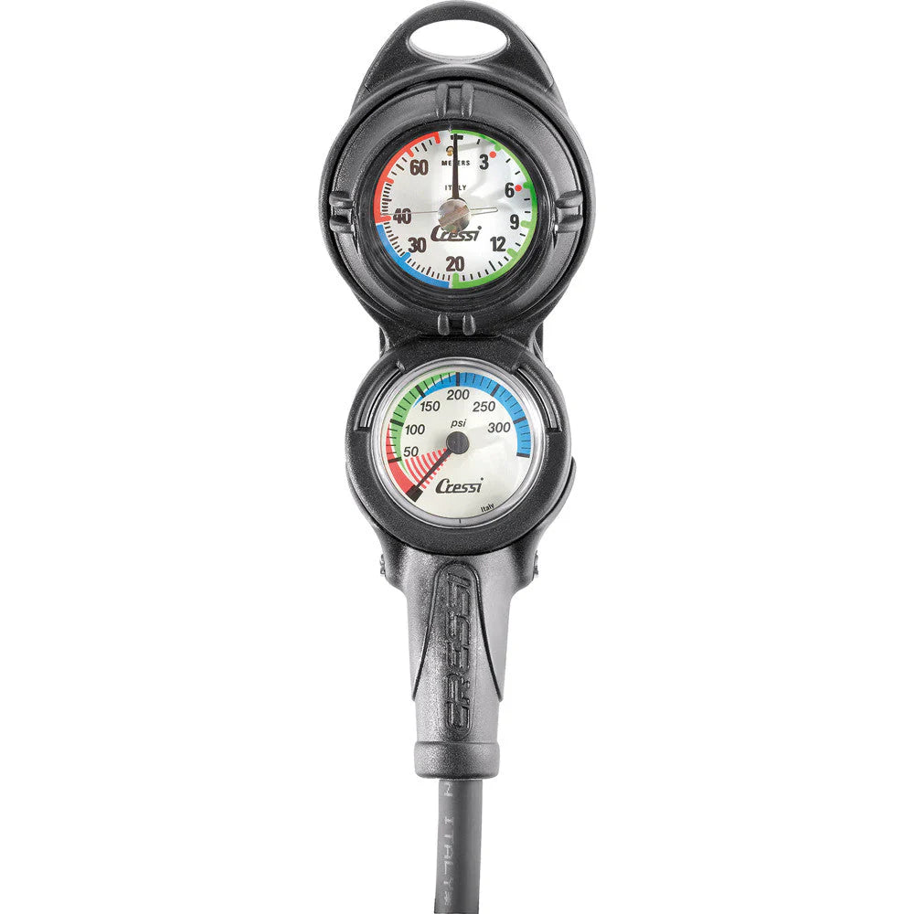 Cressi Console PD2 Depth & Pressure Gauge Imperial | Cressi Diving Gear Canada.