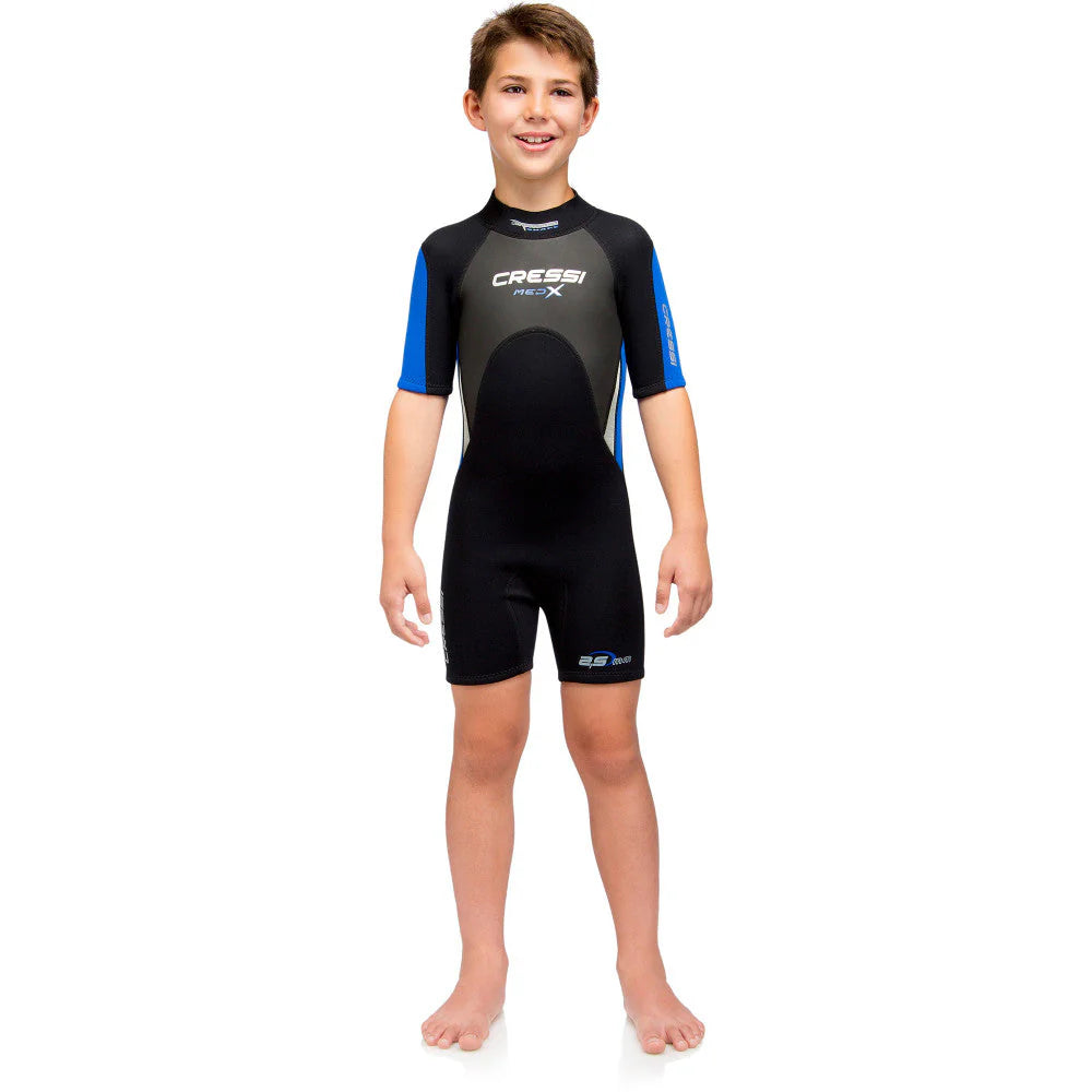 Cressi 2.5mm Med X Shorty Junior Wetsuit Blue