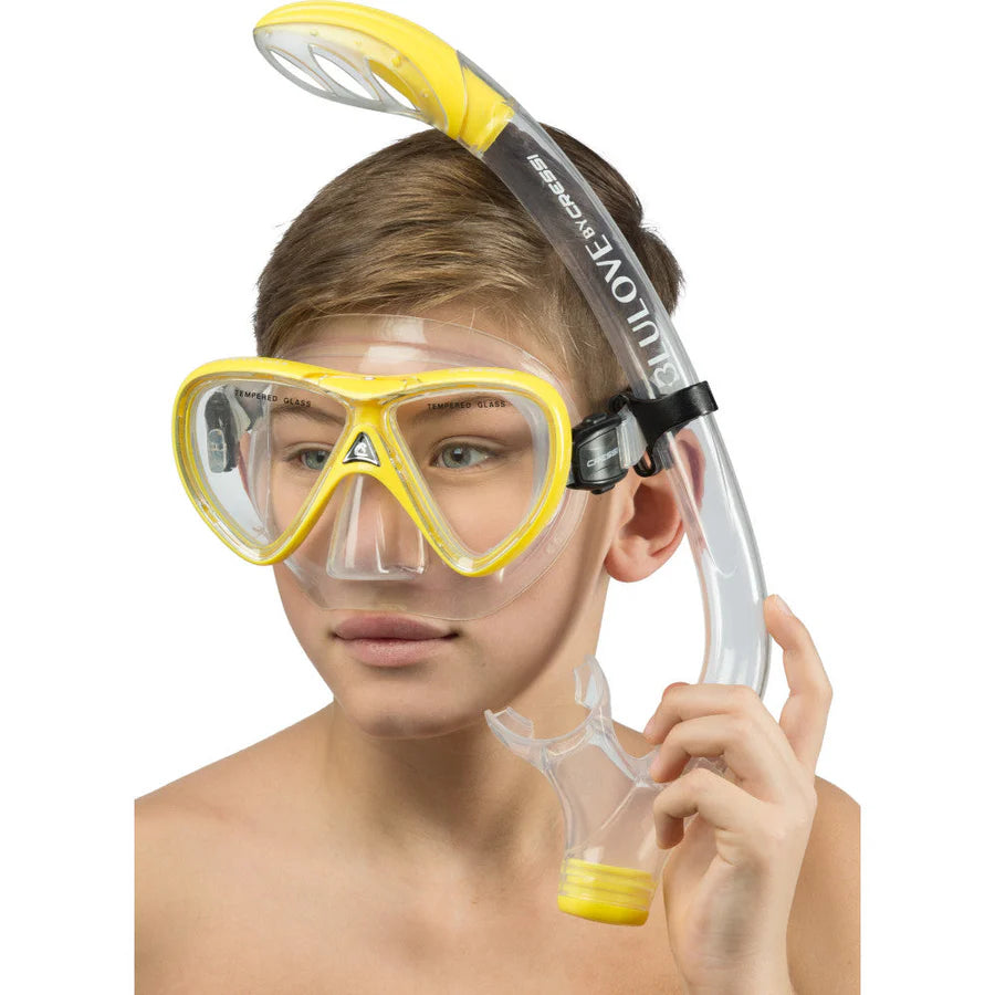 Cressi Pegaso & Iguana Kid's Snorkelling Combo | Cressi Diving Gear Canada.