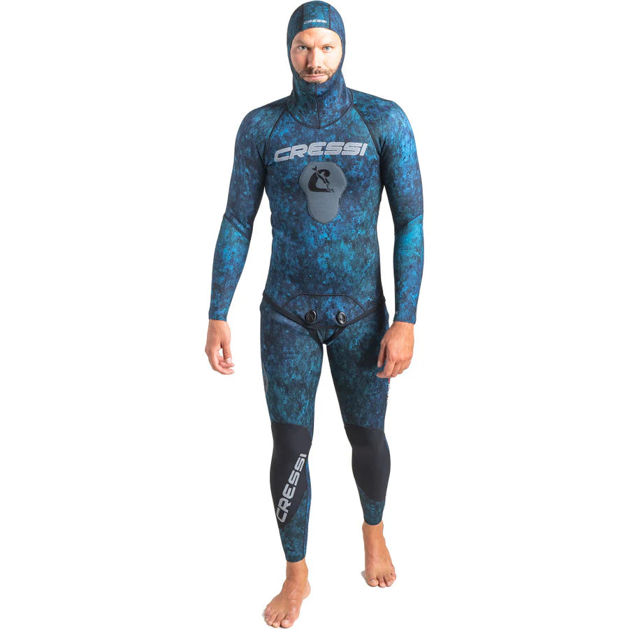 Cressi 3.5mm Tokugawa Open Cell with a Hood Men's 2-Piece Freediving Wetsuit | Cressi Diving Gear Canada.