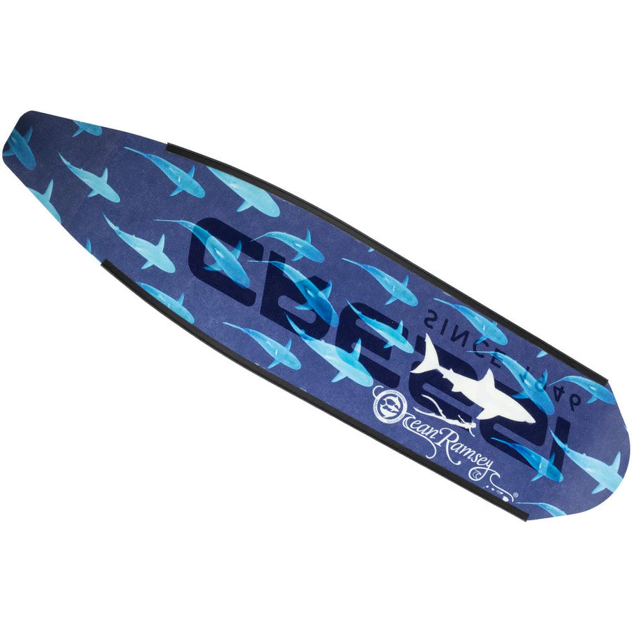 Cressi Gara Modular Carbon Single Blade Ocean Ramsey Shark Edition (Soft) | Cressi Diving Gear Canada.