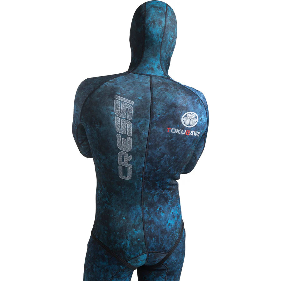 Cressi 3.5mm Tokugawa Open Cell with a Hood Men's 2-Piece Freediving Wetsuit | Cressi Diving Gear Canada.