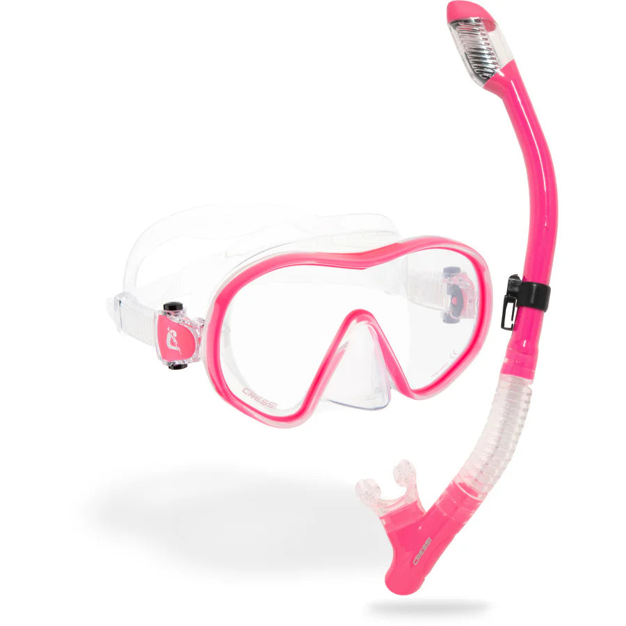 Cressi F-Dual Mask and Tao Dry Snorkel | Cressi Diving Gear Canada.
