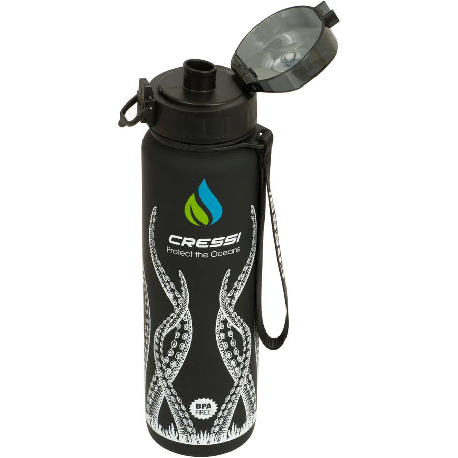 Cressi H2O Frosted Water Bottle | Cressi Diving Gear Canada.