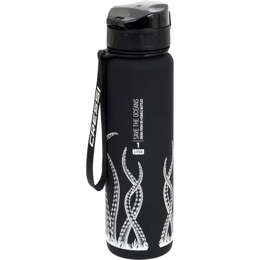 Cressi H2O Frosted Water Bottle | Cressi Diving Gear Canada.