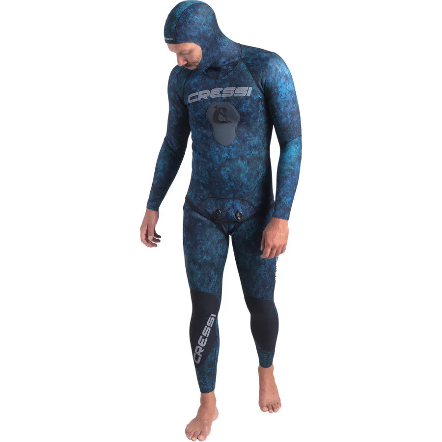 Cressi 3.5mm Tokugawa Open Cell with a Hood Men's 2-Piece Freediving Wetsuit | Cressi Diving Gear Canada.