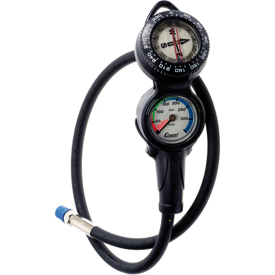 Cressi Console CP2 Pressure Gauge & Compass Imperial | Cressi Diving Gear Canada.