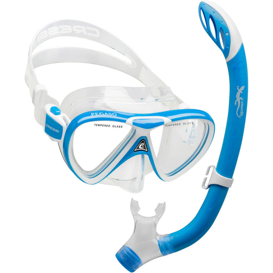 Cressi Pegaso & Iguana Kid's Snorkelling Combo | Cressi Diving Gear Canada.