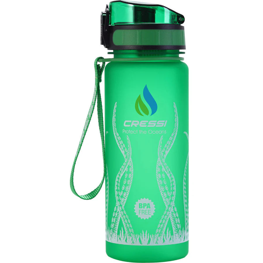 Cressi H2O Frosted Water Bottle | Cressi Diving Gear Canada.